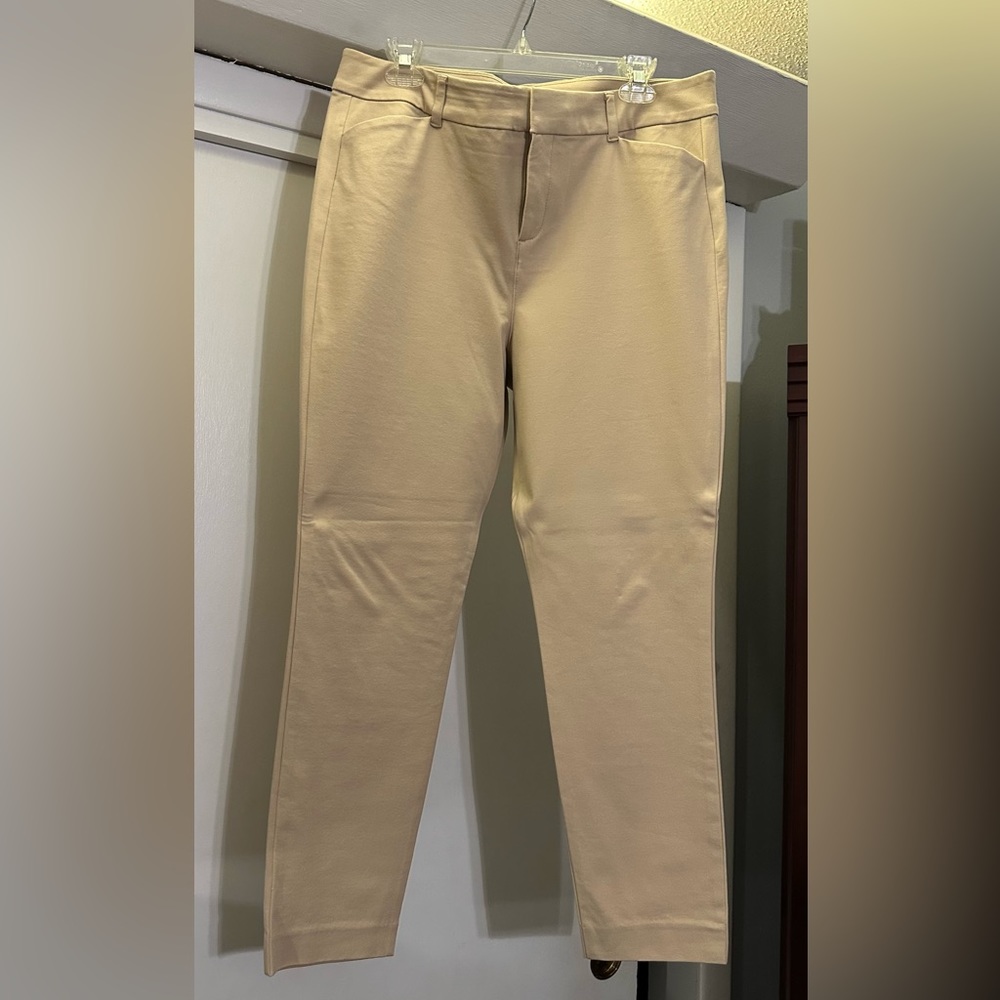 Women’s Old Navy Pixie High Rise Pants Khaki Size 14